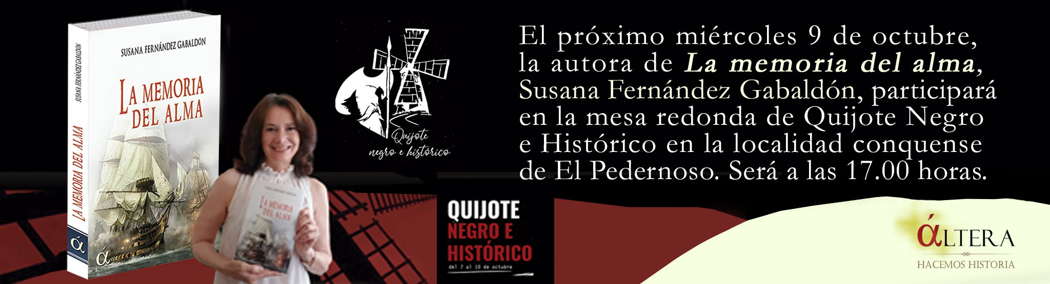 Banner Quijote Negro e Histórico